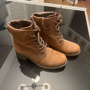 Clark’s Women Brown Combat Boots
